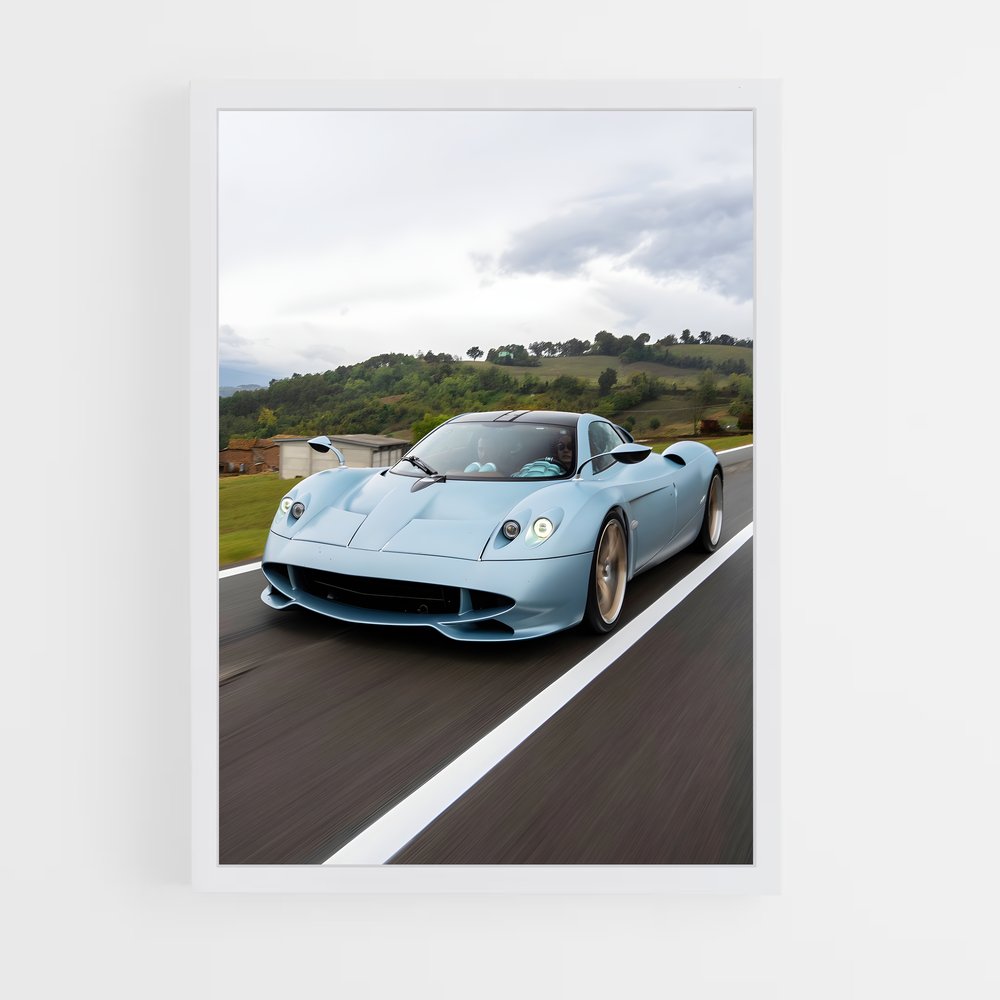 Poster Huayra codalunga majestueux – affiche Pagani (vue 3)